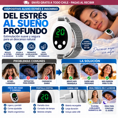 Dispositivo de relajación EMS de mano con correa ajustable